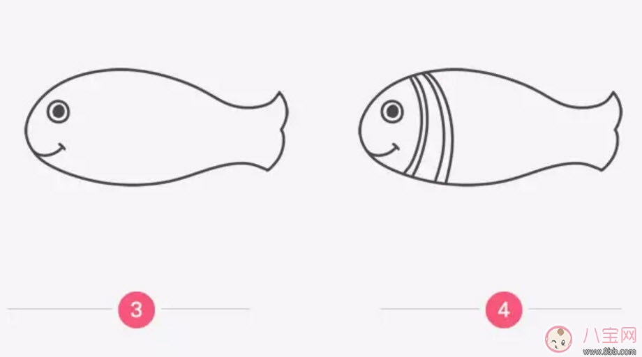 海洋生物趣味多 魚(yú)類(lèi)簡(jiǎn)筆畫(huà)