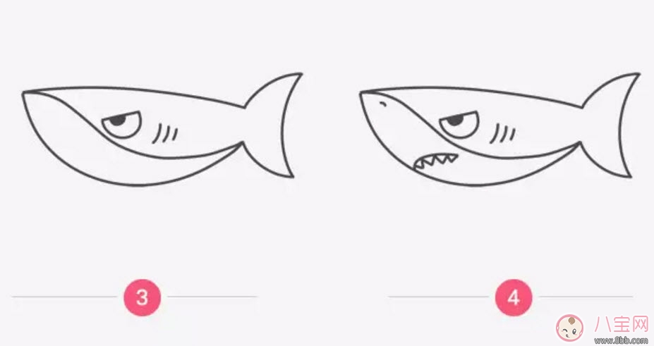 海洋生物趣味多 魚(yú)類(lèi)簡(jiǎn)筆畫(huà)