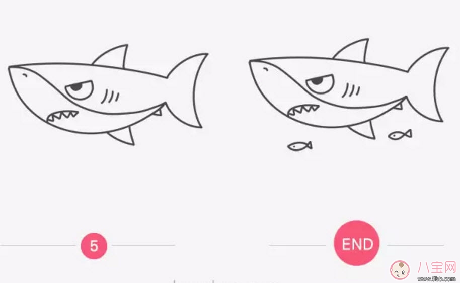 海洋生物趣味多 魚(yú)類(lèi)簡(jiǎn)筆畫(huà)