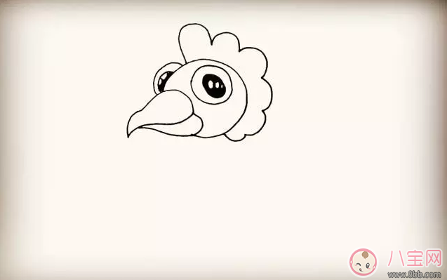 寶寶簡(jiǎn)筆畫(huà)  簡(jiǎn)單畫(huà)出大公雞
