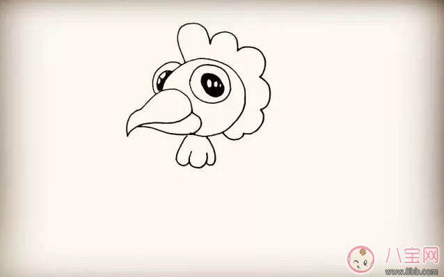 寶寶簡(jiǎn)筆畫(huà)  簡(jiǎn)單畫(huà)出大公雞