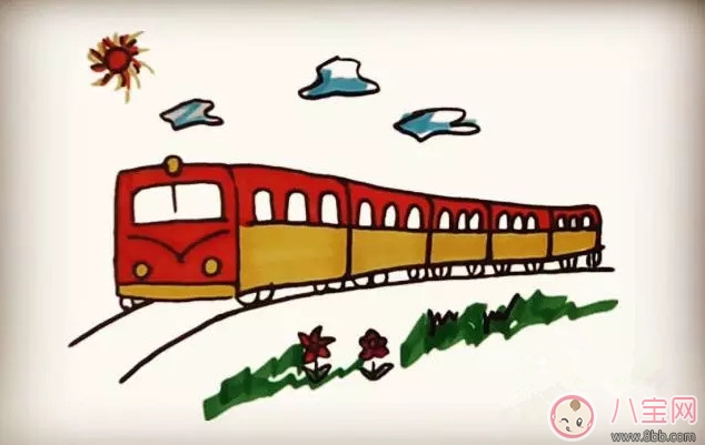 兒童簡筆畫 小火車簡筆畫