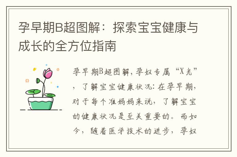 孕早期B超圖解：探索寶寶健康與成長的全方位指南