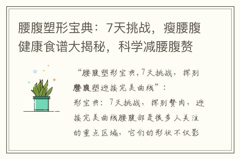 腰腹塑形寶典：7天挑戰(zhàn)，瘦腰腹健康食譜大揭秘，科學(xué)減腰腹贅肉，避開常見減肥誤區(qū)，輕松打造完美曲線腰腹