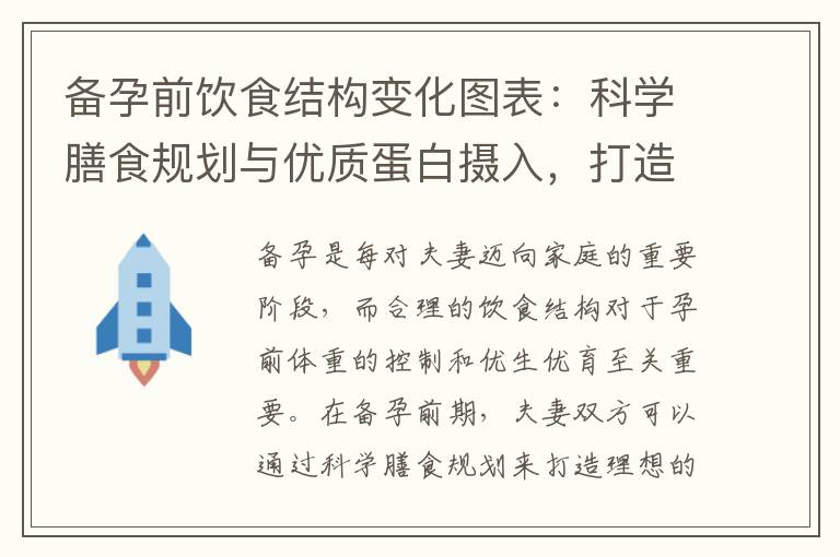 備孕前飲食結構變化圖表：科學膳食規(guī)劃與優(yōu)質(zhì)蛋白攝入，打造理想孕前體重，增加受孕機會