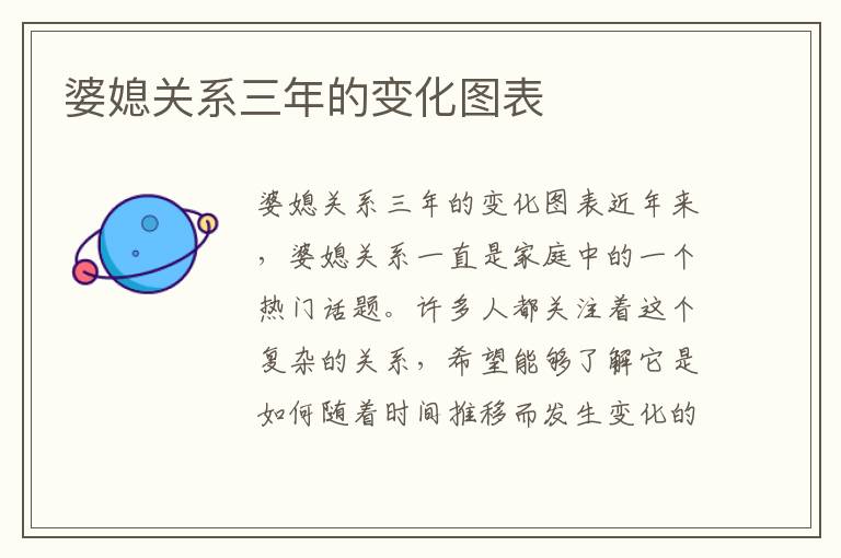婆媳關系三年的變化圖表